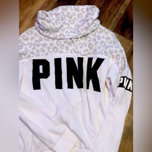 PINK Cowlneck Pullover